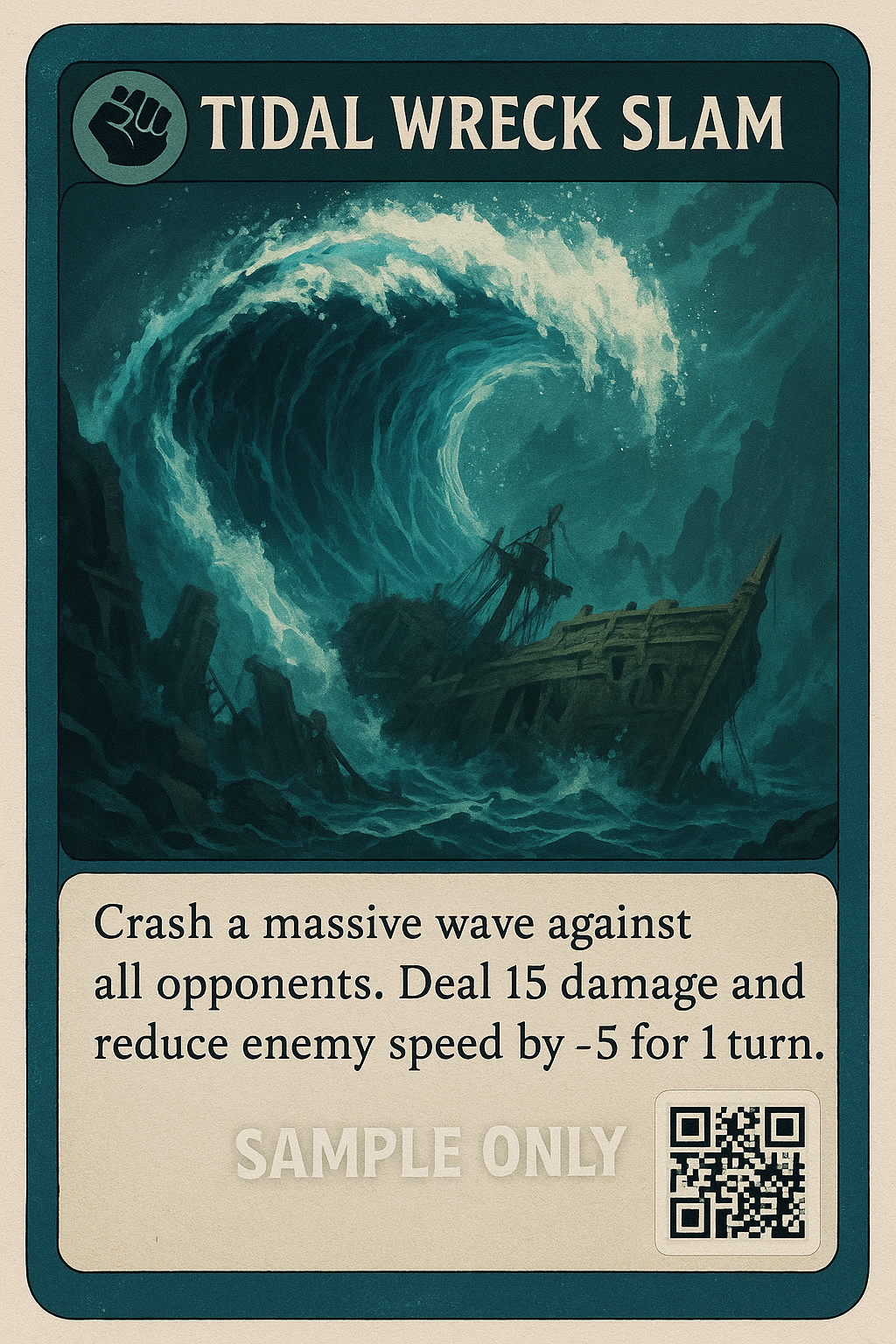 tidal wreck slam cample card-oceanic